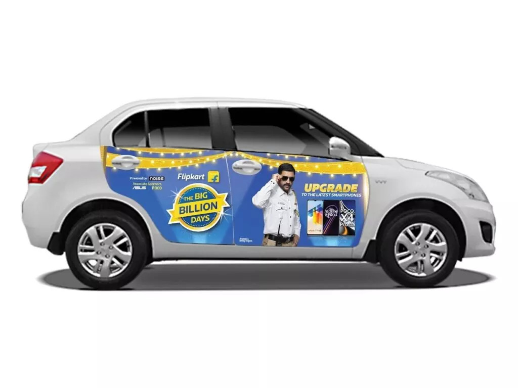 out door branding car
