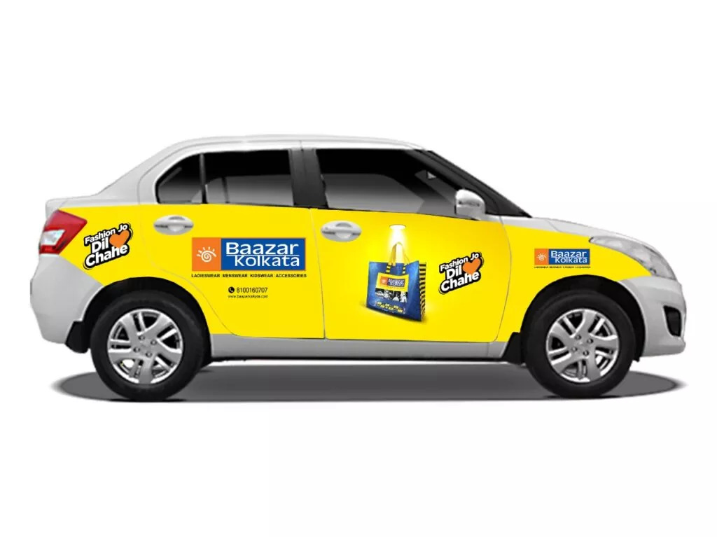 out door branding car